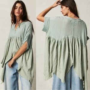 We The Free People | Sage Sugar Rush Babydoll Oversized Top